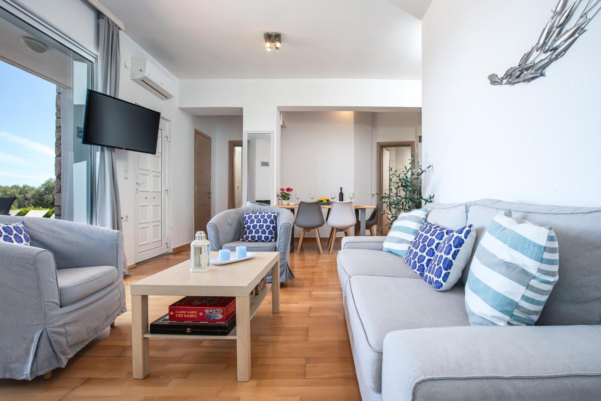 Dimitra Apartment With Private Pool And Sea View -The Ground Floor Of A Two Storey Building Даратсо Экстерьер фото
